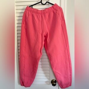 Lululemon Womens Sakura Pink Oversized mid-rise scuba jogging bottoms size Small
